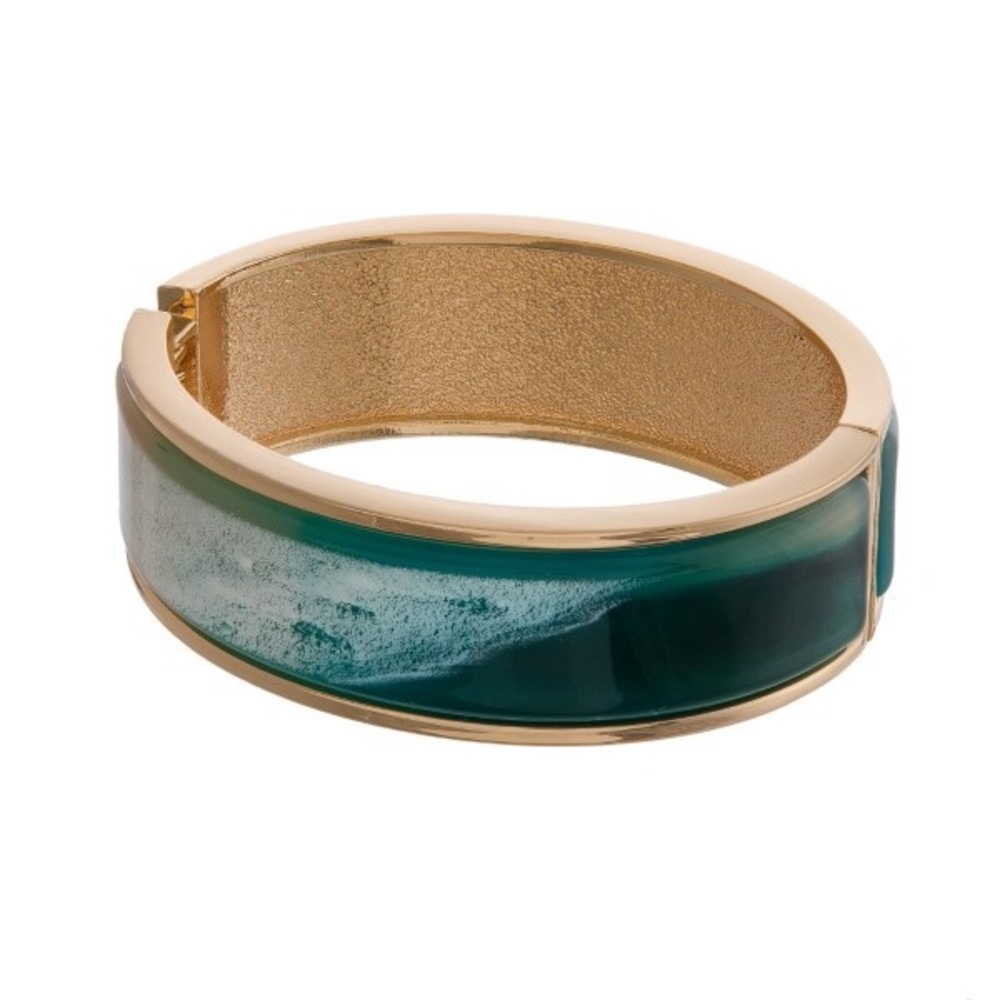 Hinge Teal Bangle Bracelet NWT